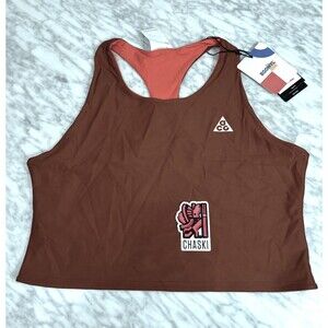 Nike ACG Tree Frog Reversible Tank Top HJ0252-010 Women's XL Orange Brown NEW